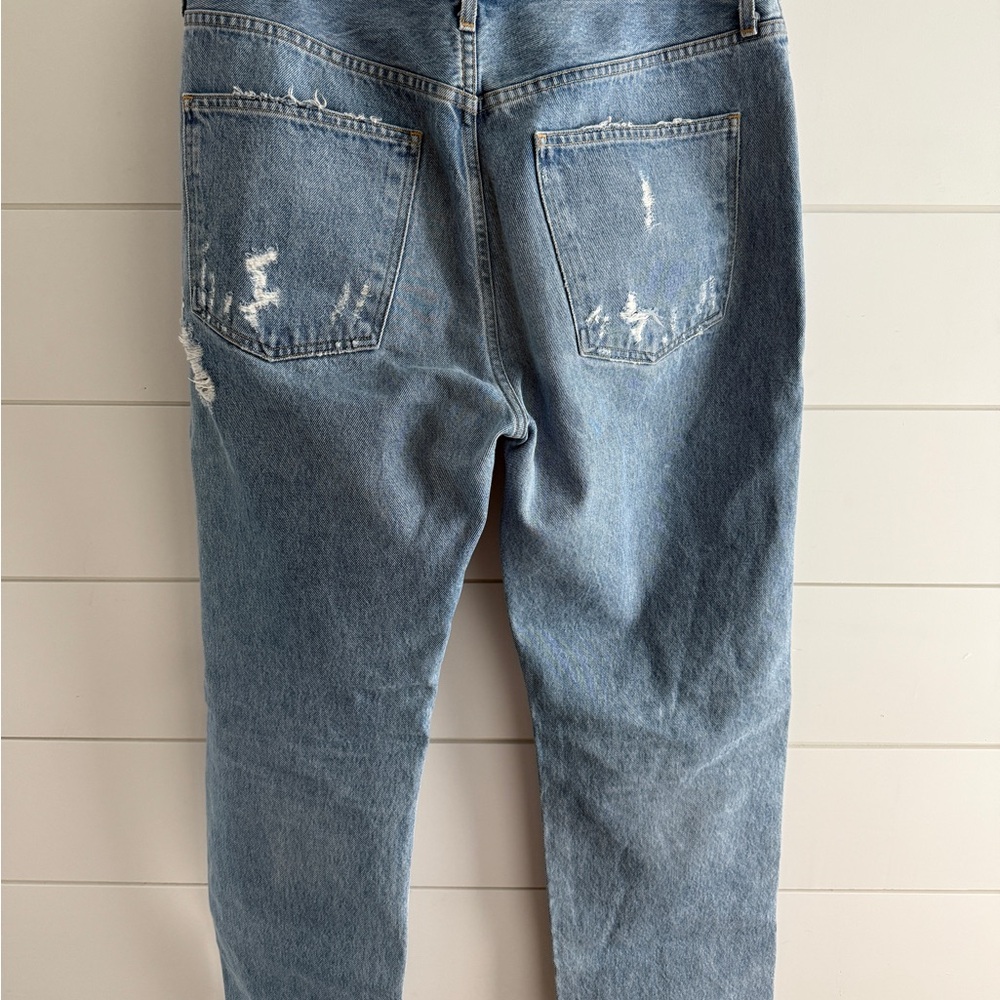 AGOLDE 90’s Mid Rise Button Fly Distressed Jeans, Size 31 - Picture 5 of 14